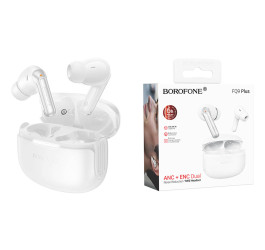 Наушники вакуумные беспроводные BOROFONE FQ9 Plus Peaceful ANC+ENC (белый)