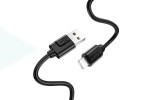 Кабель USB - Lightning BOROFONE BX55, 2,4A (черный) 1м (силиконовый)