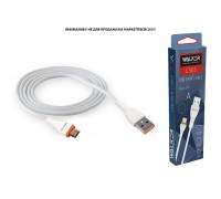 Кабель USB - MicroUSB WALKER C565 (3.1А), белый