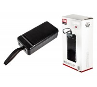 Универсальный дополнительный аккумулятор Power Bank XO PR-158, 50000 mAh, 3A вх/вых, USB/Type-C, QC 3.0+PD, черный (-)