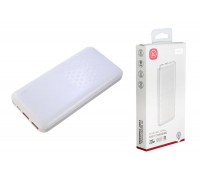 Универсальный дополнительный аккумулятор Power Bank XO NPR-001, 10000 mAh, USB/Type-C, QC 3.0+PD, дисплей, белый