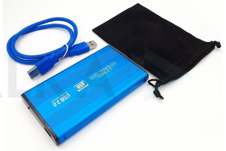 Кейс для HDD/SSD 2.5'' USB3.0 - SATA металл (S254U3_Blue)