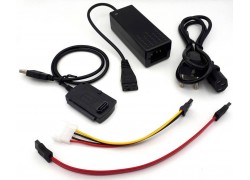 Адаптер USB Type-A (M) --> IDE (F) + SATA (F) + FLOPPY (F) (USB2.0)