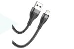 Кабель USB - Lightning BOROFONE BX61, 2,4A (черный) 1м