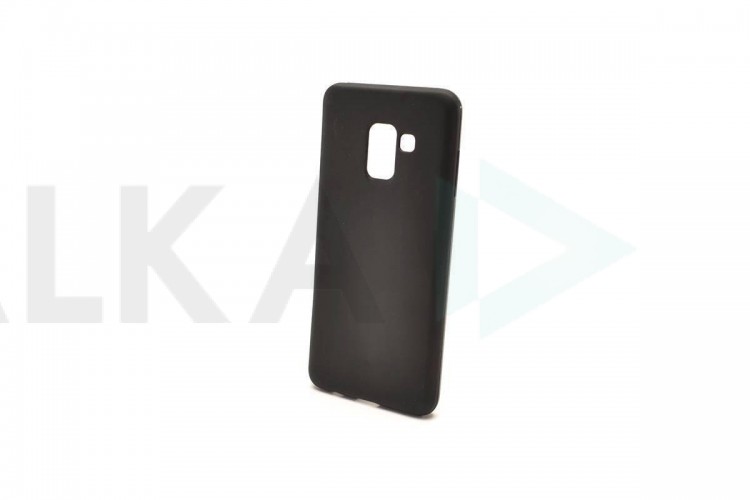 Чехол для Samsung A8 Plus 2018 (A730) тонкий (черный)