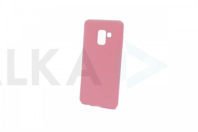 Чехол для Samsung A8 Plus 2018 (A730) тонкий (розовый)