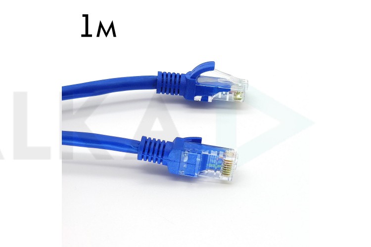 Кабель интернет LAN патч корд Орбита OT-PCC21 1м (Cat6,568B,4пары)