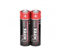 Батарейка солевая Mirex R6 / AA 1,5V  2 шт (2/60/1200), цена за спайку 2 шт 23702-ER6-S2 