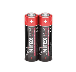Батарейка солевая Mirex R6 / AA 1,5V  2 шт (2/60/1200), цена за спайку 2 шт 23702-ER6-S2