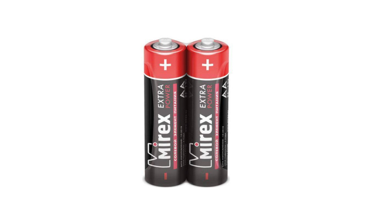 Батарейка солевая Mirex R6 / AA 1,5V 2 шт (2/60/1200), цена за спайку 2 шт 23702-ER6-S2 Батарейка солевая Mirex R6 / AA 1,5V 2 шт (2/60/1200), цена за спайку 2 шт 23702-ER6-S2