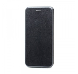 Чехол-книжка iPhone 12/12 Pro (6.1) боковой, под крокодила (черный)