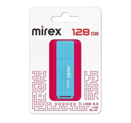 Флешка USB 3.0 Mirex LINE BLUE 128GB (ecopack)