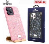 Чехол для телефона iPhone 15 Swarovskii (розовый)