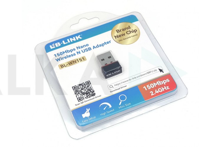 Адаптер USB WiFi 150Mb/s LB-LINK (BL-LW05-5R2)