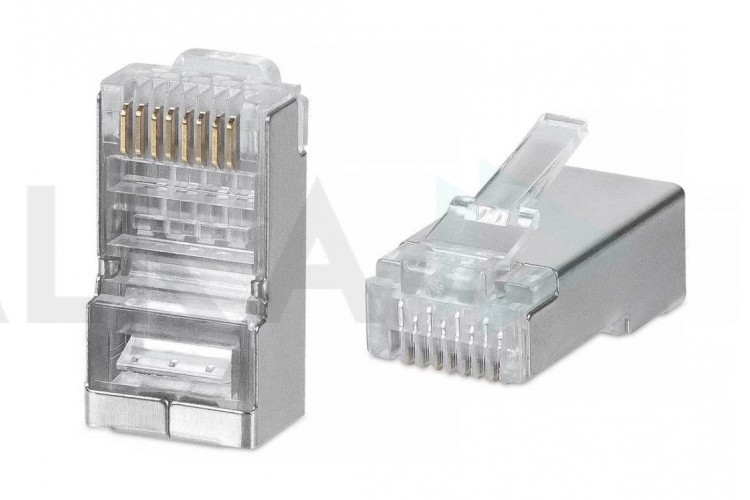 Коннектор RJ45 CAT6 (100 шт) металлический