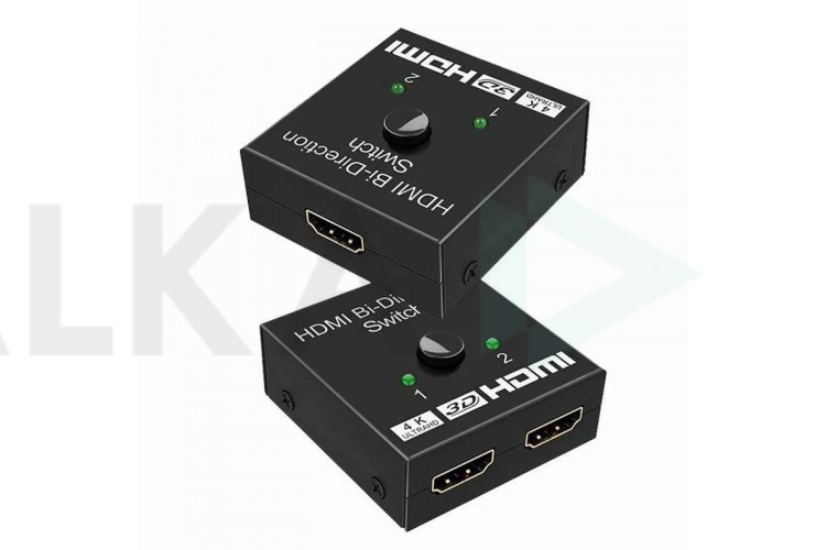 Переключатель 2 HDMI - HDMI (мама - мама) UltraHD 4K