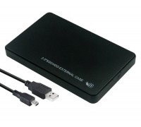 Кейс для HDD/SSD 2.5'' USB2.0 - SATA пластик (Black)