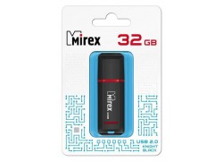 Флешка USB 2.0 Mirex KNIGHT BLACK 32GB (ecopack)