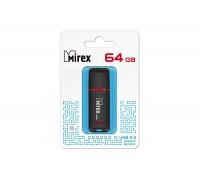 Флешка USB 2.0 Mirex KNIGHT BLACK 64GB (ecopack)