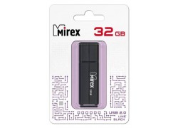 Флешка USB 2.0 Mirex LINE BLACK 32GB (ecopack)