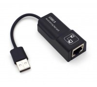 Адаптер USB Type-A (папа) - RJ45 (мама) USB2.0