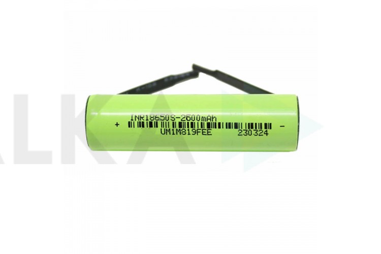 Аккумулятор 18650 (2600mAh, 5С) с контактами