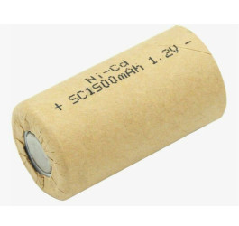 Аккумулятор 4/5SC (1.2V, 1500mAh Ni-Cd)