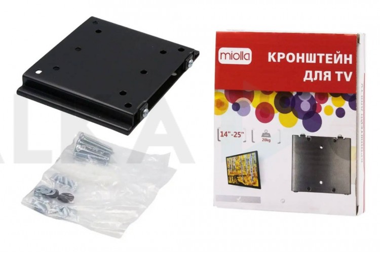 Кронштейн для LCD/LED телевизоров MIOLLA  (14-25") до 20 кг.