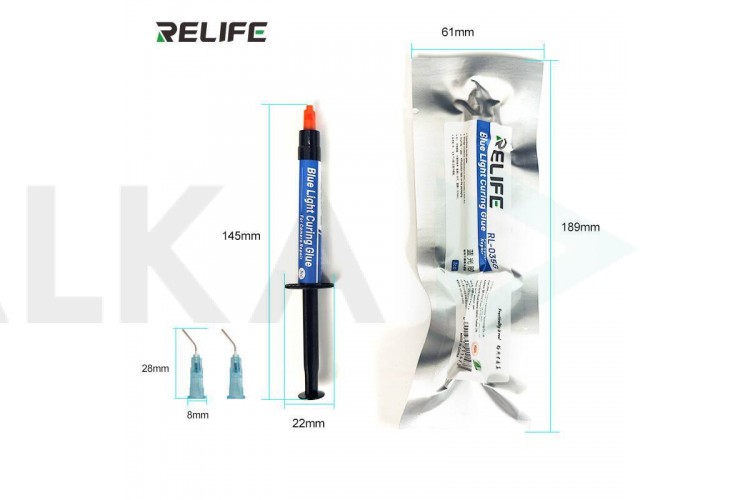 Клей ультрафиолетовый Blue light RELIFE RL-035G (3 cc) (Для ремонта камеры)