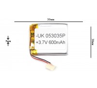 Универсальный аккумулятор 35x30x5 3.7V 600mAh (503035P)