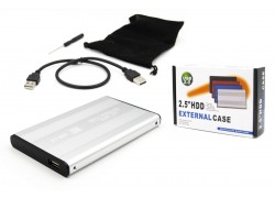 Кейс USB2.0 S254U2_Silver для HDD/SSD SATA 2.5'' металлический