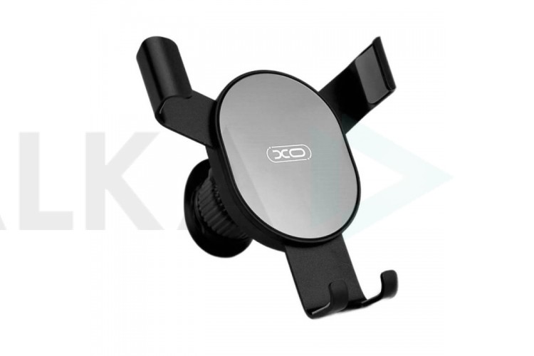 Держатель автомобильный для телефона XO C126 Mirror face gravity air outlet latch bracket (Серо-Чёрный)