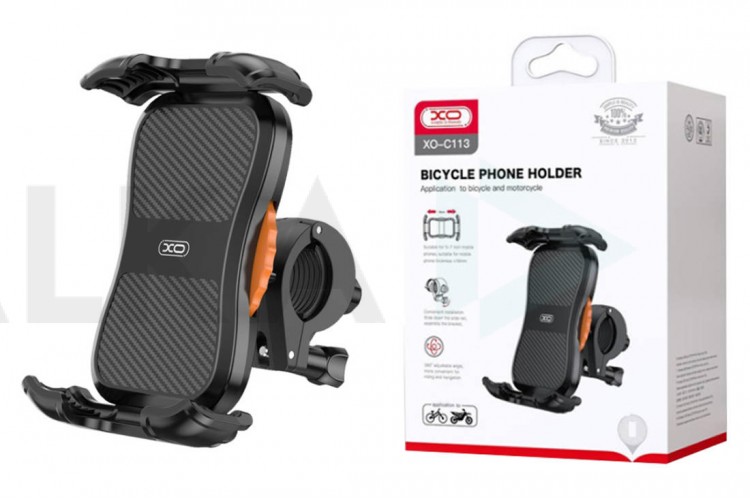 Держатель велосипедный для телефона XO C113 OLD LOGO Bicycle/Motorcycle Phone Holder (Чёрный)