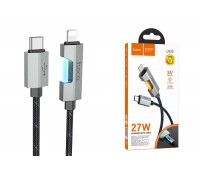 Кабель USB Type-C - Lightning HOCO U123 Regent PD20W (черный) 1м 