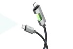 Кабель USB Type-C - Lightning HOCO U123 Regent PD20W (черный) 1м