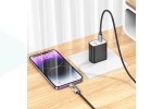 Кабель USB Type-C - Lightning HOCO U123 Regent PD20W (черный) 1м