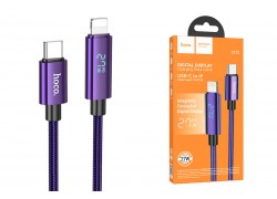 Кабель USB Type-C - Lightning HOCO U125 BenefitPD27W (фиолетовый) 1м 