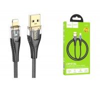 Кабель USB - Lightning HOCO U121 , 2,4A (черный) 1,2м 