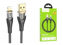 Кабель USB - Lightning HOCO U121 , 2,4A (черный) 1,2м 