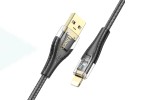 Кабель USB - Lightning HOCO U121 , 2,4A (черный) 1,2м