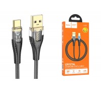 Кабель USB - USB Type-C HOCO U121 (черный) 1м 