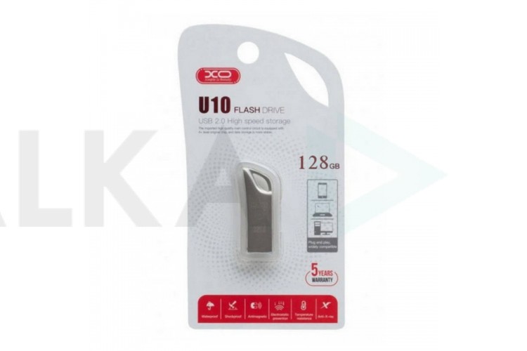 Флешка USB 2.0 XO U10 128GB Silver