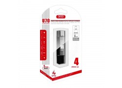 Флешка USB 2.0 XO U70 Micro to USB OTG 4GB Black