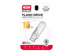 Флешка USB 3.0 + Type-C XO DK03 OTG 16GB Silver