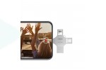 Флешка USB 2.0 XO DK04 4 in 1 OTG (USB2.0+ Micro + Lightning+ TYPE-C) 64GB Silver