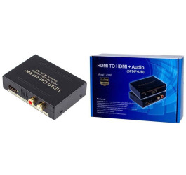 Конвертер переходник HDMI (мама) - HDMI (мама) + RCA (мама) + Toslink (мама)