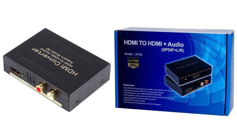 Конвертер переходник HDMI (мама) - HDMI (мама) + RCA (мама) + Toslink (мама) Конвертер переходник HDMI (мама) - HDMI (мама) + RCA (мама) + Toslink (мама)