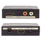 Конвертер переходник HDMI (мама) - HDMI (мама) + RCA (мама) + Toslink (мама)
