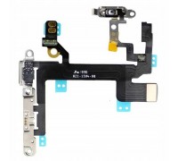 Шлейф для iPhone 5s с кнопкой включения + кнопки громкости + переключатель + микрофон