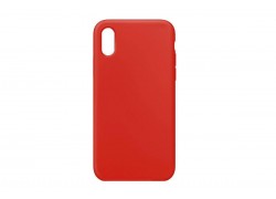 Чехол для iPhone ХS (5.8) Silicone Case Soft Touch (ярко-красный) 14